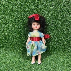 Vintage 50s Hollywood Doll Company Doll Japan Sleep Eyes Brunette Original Dress